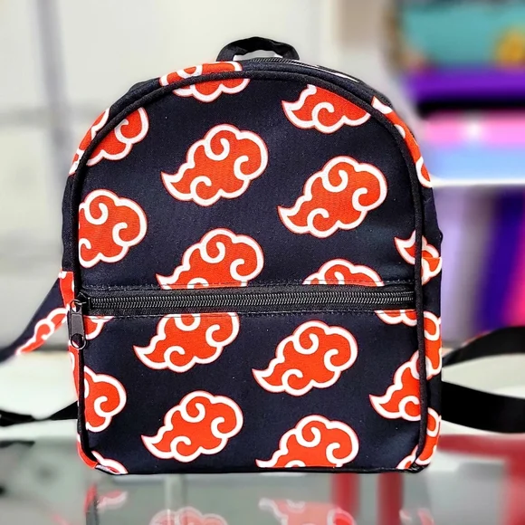 Bags | Naruto Akatsuki Clouds Black Mini Backpack | Poshmark display picture 3